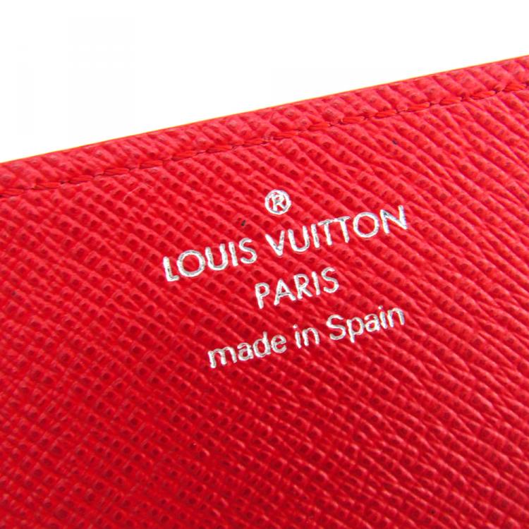 مملوكة مسبقًا Louis Vuitton Rouge Epi Leather Business Card Case