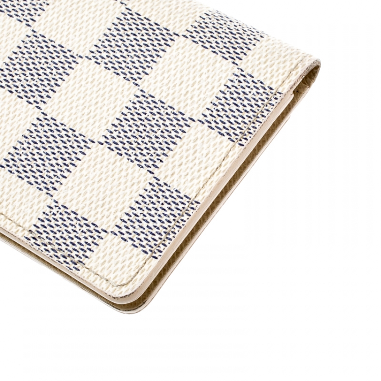 Pre Owned Louis Vuitton Damiere Azur Canvas Pocket Organizer