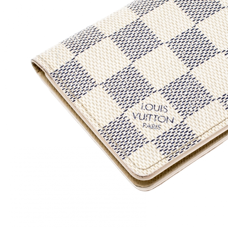 Pre Owned Louis Vuitton Damiere Azur Canvas Pocket Organizer