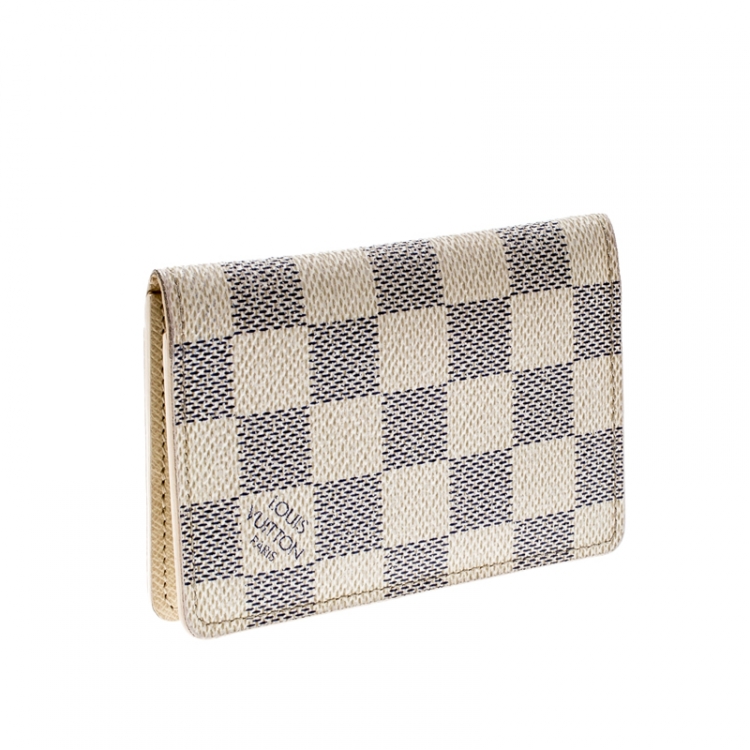 Pre Owned Louis Vuitton Damiere Azur Canvas Pocket Organizer