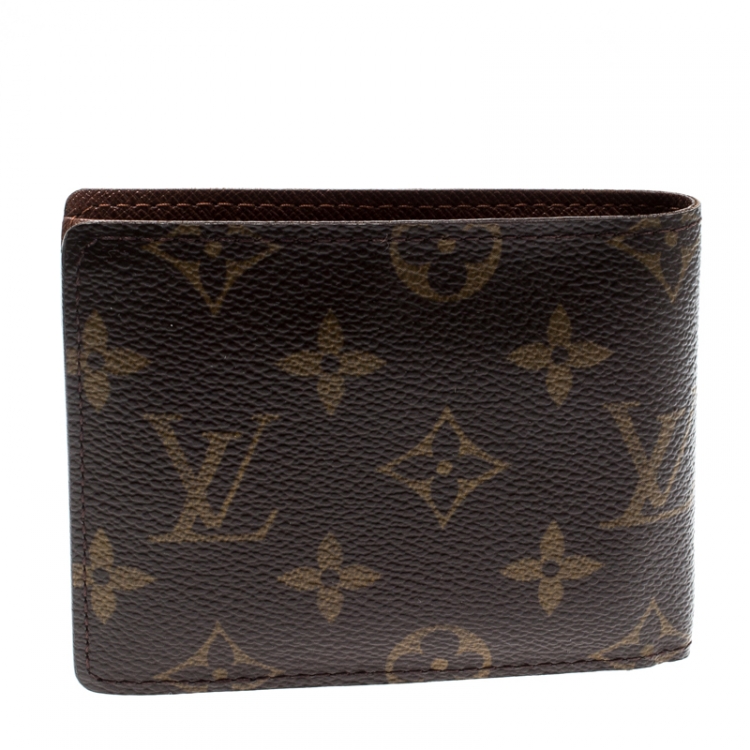 Pre Owned Louis Vuitton Monogram Canvas Bifold Wallet