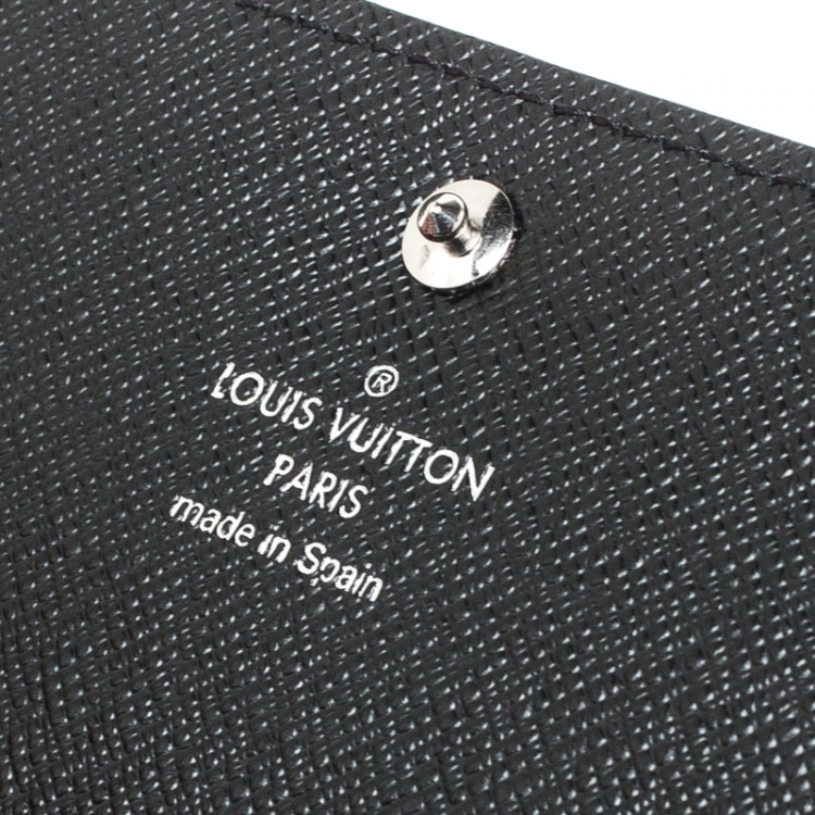 Pre Owned Louis Vuitton Denim Epi Leather Business Card Holder