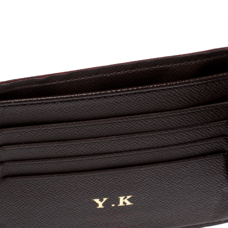 Pre Owned Louis Vuitton Damier Ebene Canvas Florin Wallet