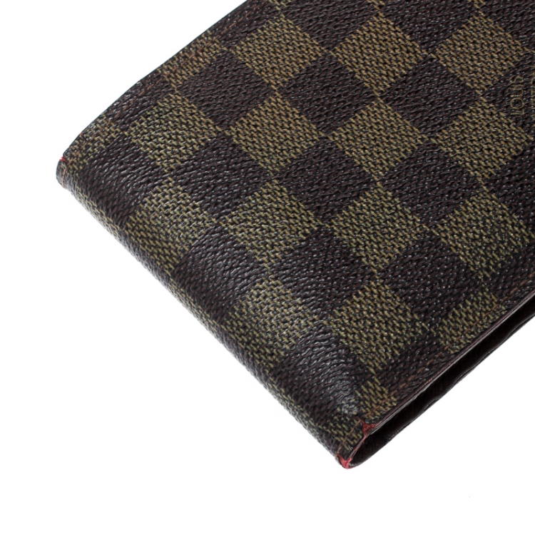 Pre Owned Louis Vuitton Damier Ebene Canvas Florin Wallet