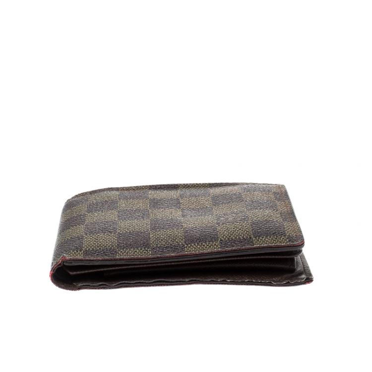 Pre Owned Louis Vuitton Damier Ebene Canvas Florin Wallet