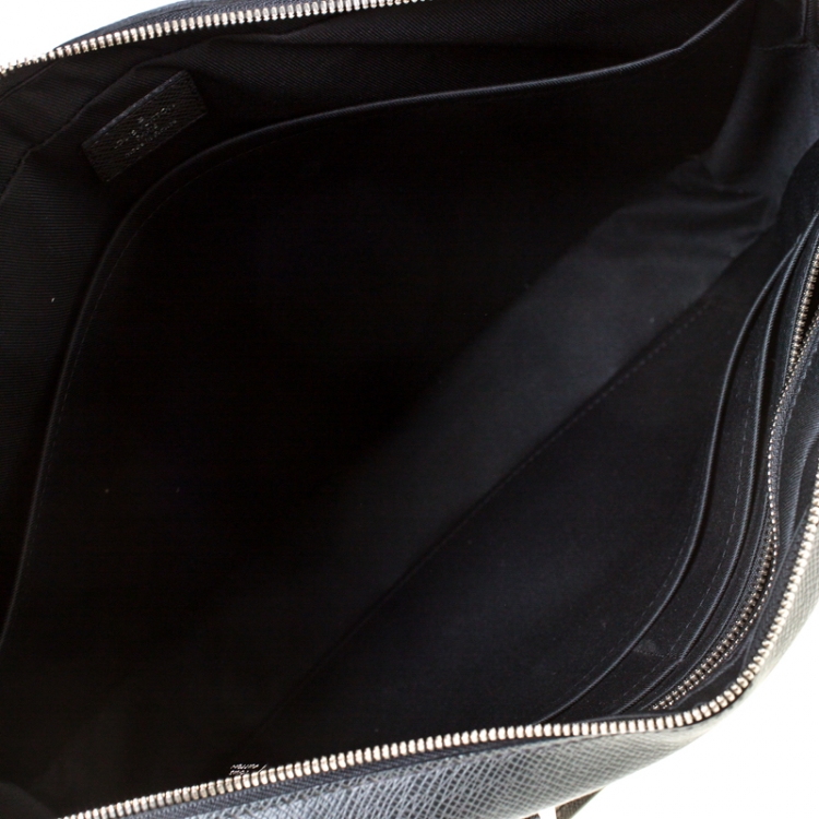 Pre Owned Louis Vuitton Black Epi Leather Documents Voyage Bag