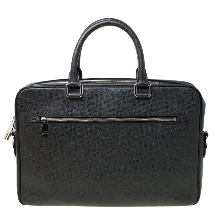 Pre Owned Louis Vuitton Black Epi Leather Documents Voyage Bag