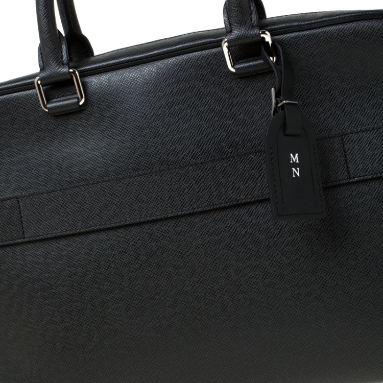 Pre Owned Louis Vuitton Black Epi Leather Documents Voyage Bag