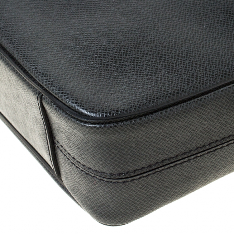 Pre Owned Louis Vuitton Black Epi Leather Documents Voyage Bag