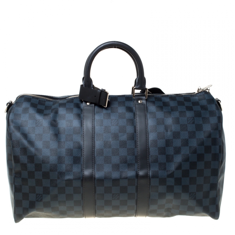 Pre Owned Louis Vuitton Damier Graphite Canvas Keepall Bandouliere 45