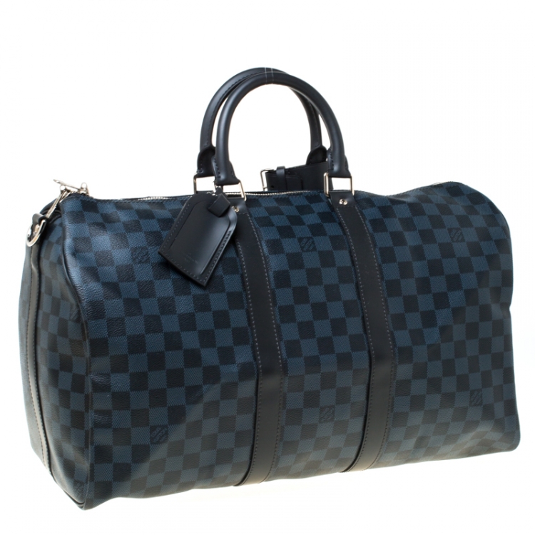 Pre Owned Louis Vuitton Damier Graphite Canvas Keepall Bandouliere 45