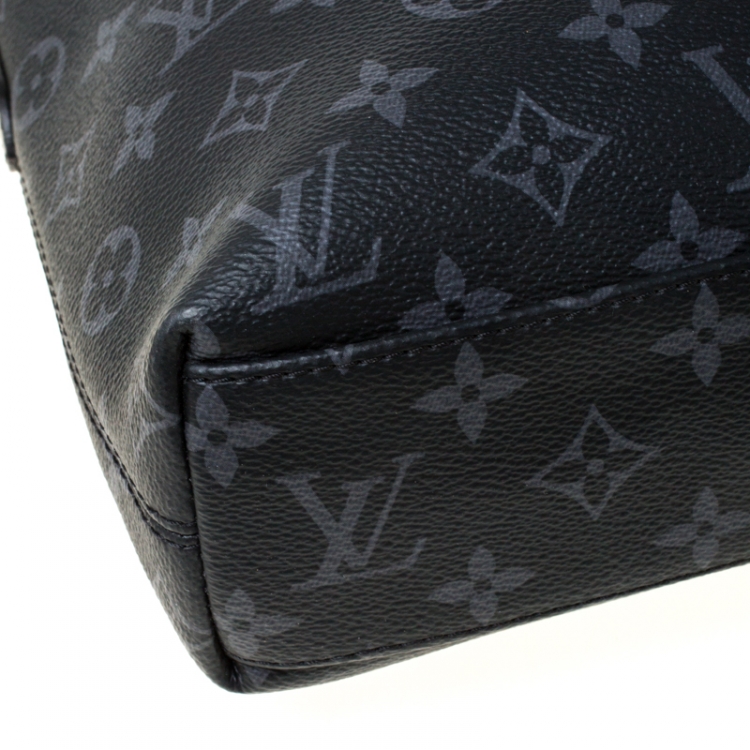 Pre Owned Louis Vuitton Eclipse Monogram Canvas Briefcase 