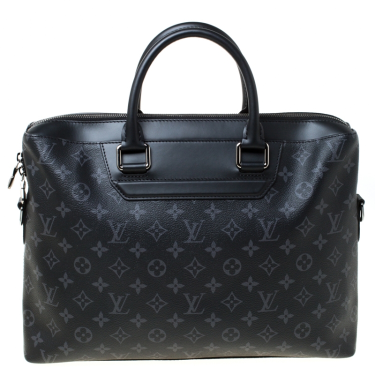 Pre Owned Louis Vuitton Eclipse Monogram Canvas Briefcase 