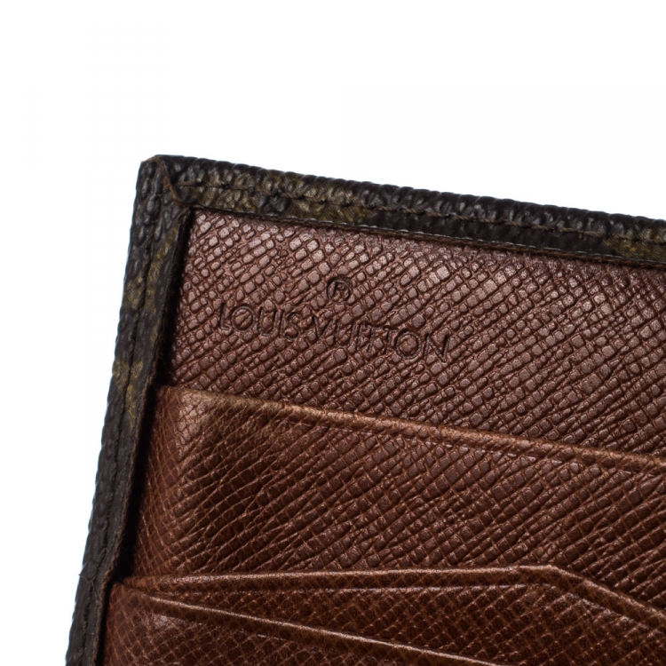 Pre Owned Louis Vuitton Monogram Canvas Vintage Flap Compact Wallet