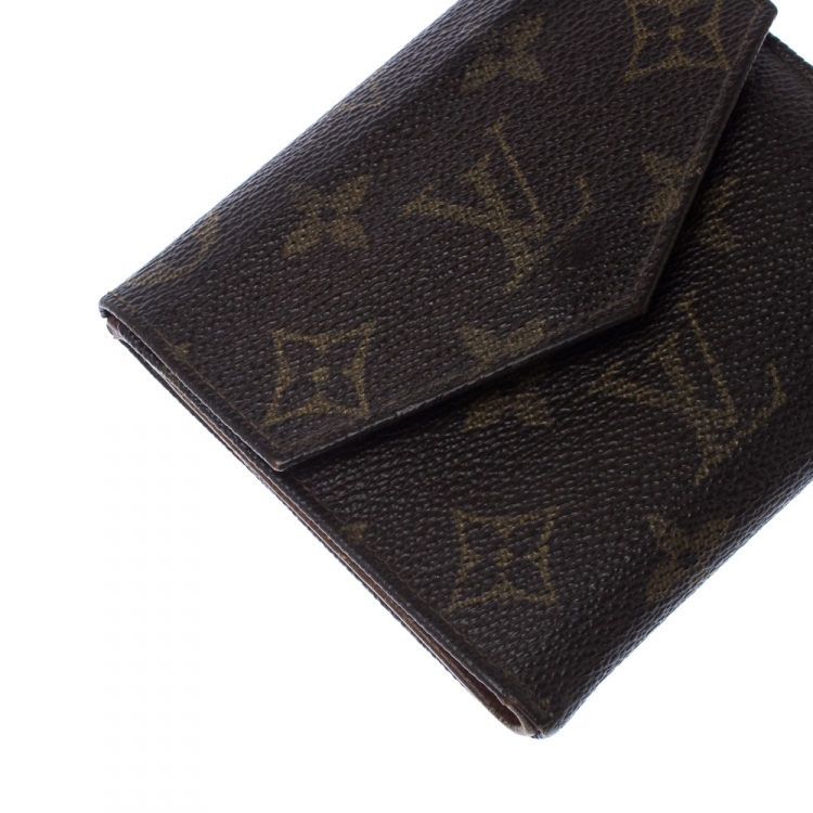 Pre Owned Louis Vuitton Monogram Canvas Vintage Flap Compact Wallet