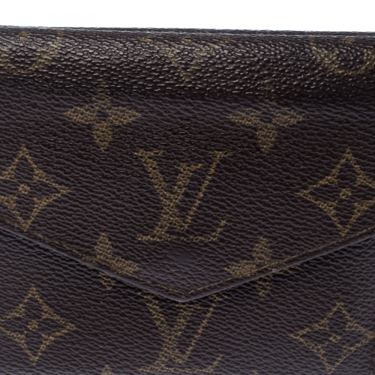 Pre Owned Louis Vuitton Monogram Canvas Vintage Flap Compact Wallet