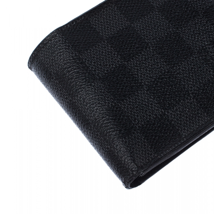 Pre Owned Louis Vuitton Damier Graphite Canvas Slender Wallet