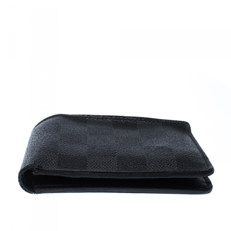 Pre Owned Louis Vuitton Damier Graphite Canvas Slender Wallet