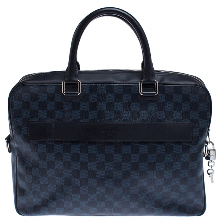 Pre Owned Louis Vuitton Damier Cobalt Canvas Porte-Documents Business Briefcase                