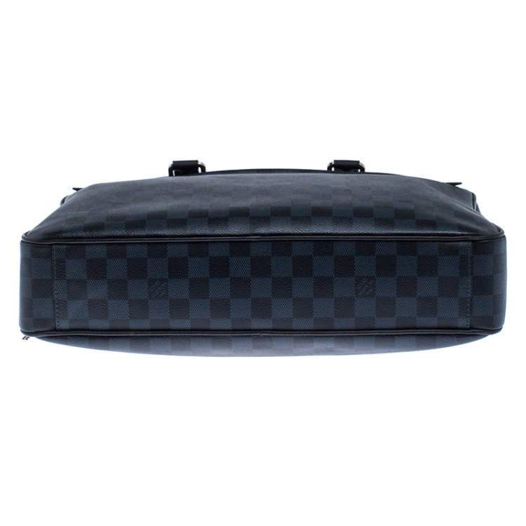 Pre Owned Louis Vuitton Damier Cobalt Canvas Porte-Documents Business Briefcase                