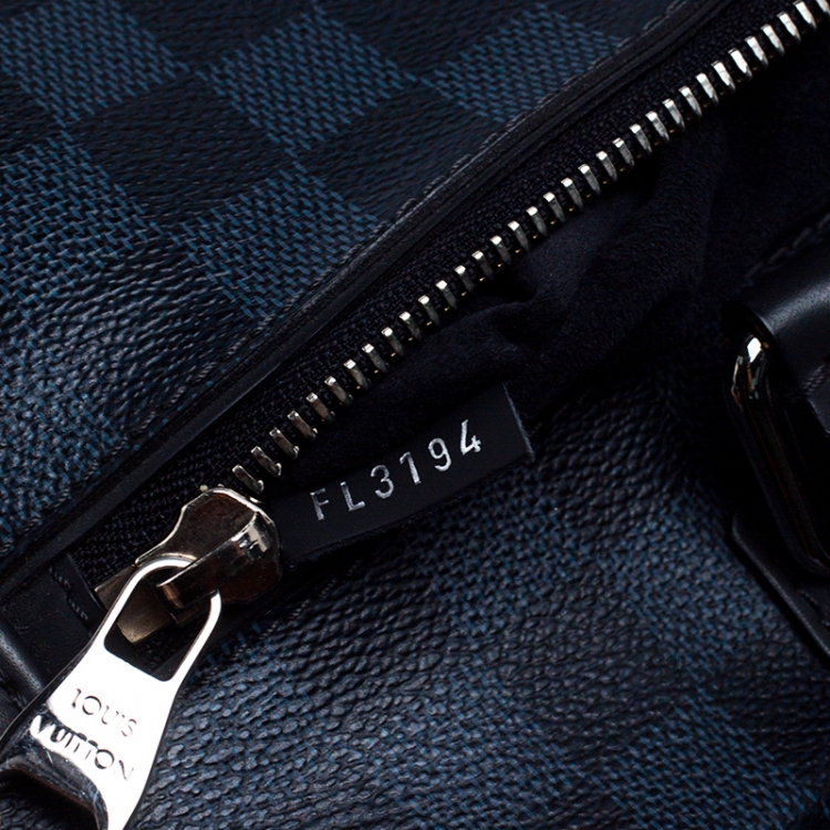 Pre Owned Louis Vuitton Damier Cobalt Canvas Porte-Documents Business Briefcase                