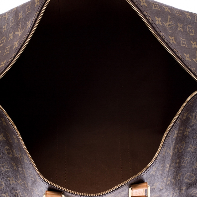 Pre Owned Louis Vuitton Monogram Canvas Keepall Bandouliere 55 Bag