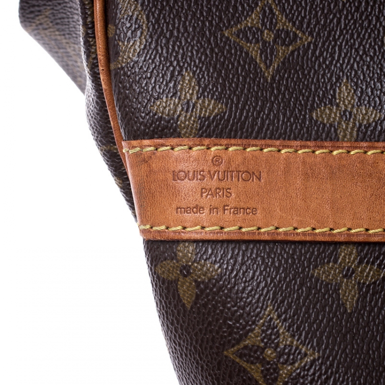 Pre Owned Louis Vuitton Monogram Canvas Keepall Bandouliere 55 Bag