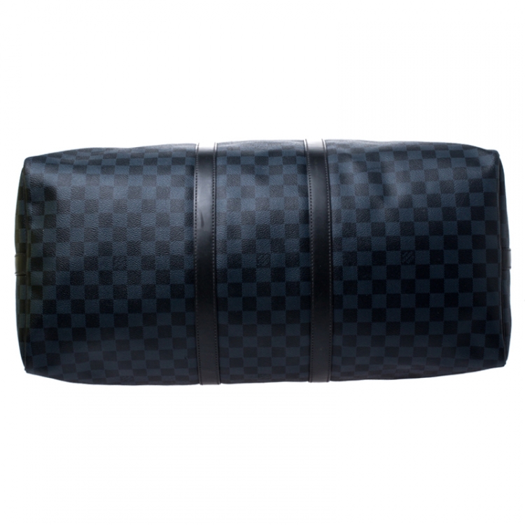 Pre Owned Louis Vuitton Damier Graphite Canvas Keepall Bandouliere 55 Bag