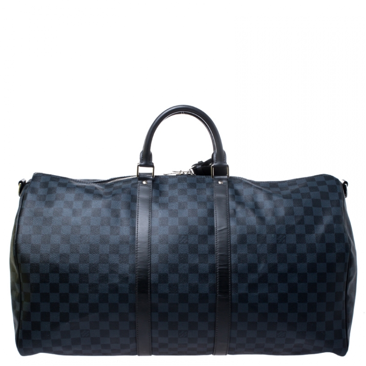 Pre Owned Louis Vuitton Damier Graphite Canvas Keepall Bandouliere 55 Bag