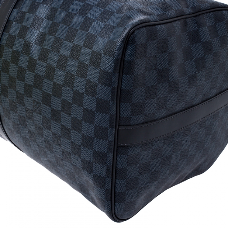 Pre Owned Louis Vuitton Damier Graphite Canvas Keepall Bandouliere 55 Bag