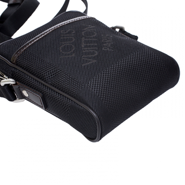 Pre Owned Louis Vuitton Black Geant Canvas Compagnon Messenger Bag