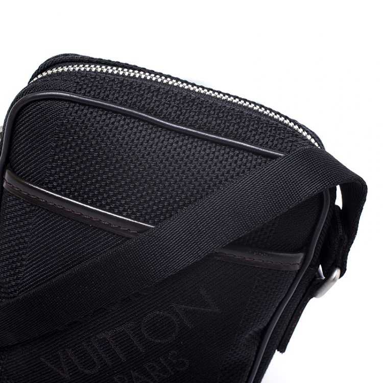 Pre Owned Louis Vuitton Black Geant Canvas Compagnon Messenger Bag