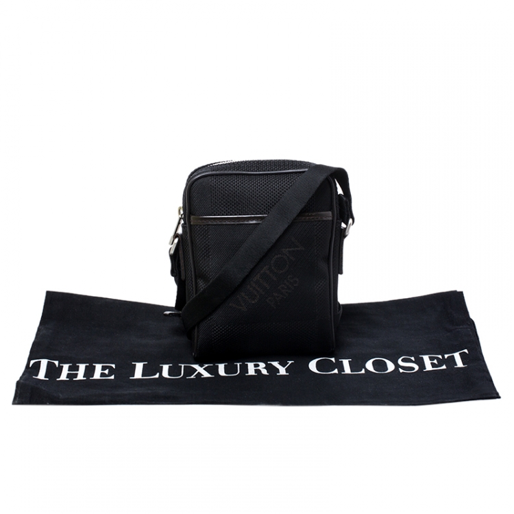 Pre Owned Louis Vuitton Black Geant Canvas Compagnon Messenger Bag