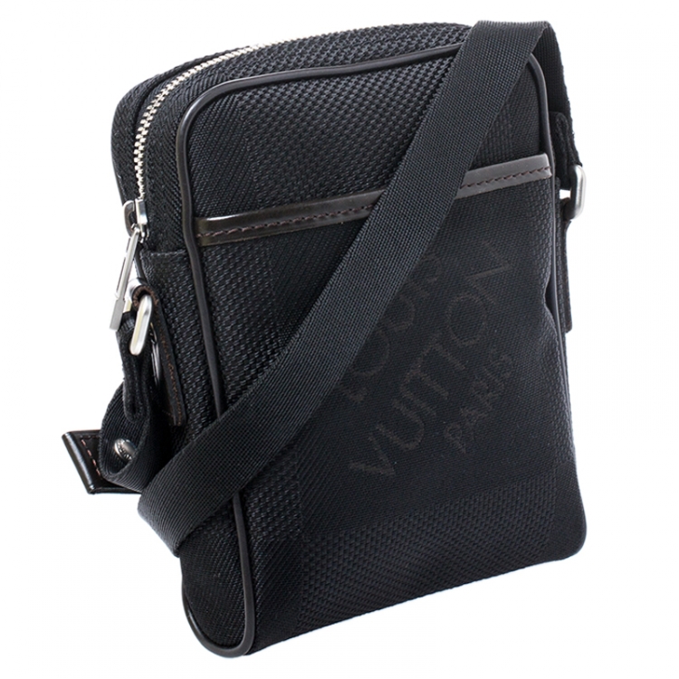 Pre Owned Louis Vuitton Black Geant Canvas Compagnon Messenger Bag