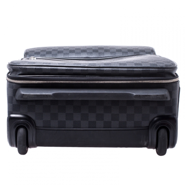 Pre Owned Louis Vuitton Damier Graphite Business Pegase Trolley 55