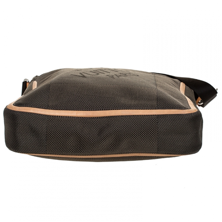 Pre Owned Louis Vuitton Terre Damier Geant Canvas Vertical Messenger Bag