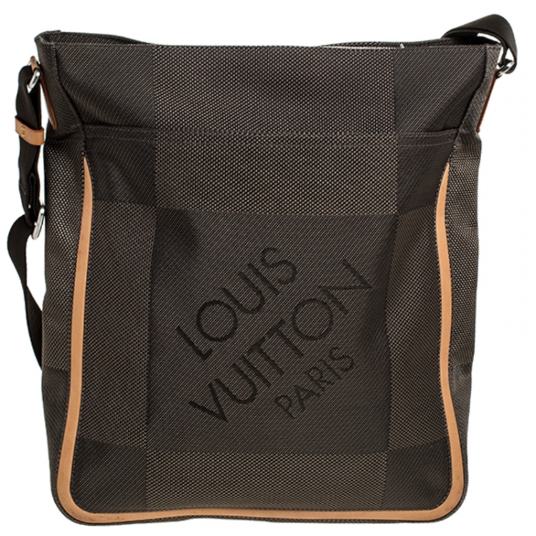 Pre Owned Louis Vuitton Terre Damier Geant Canvas Vertical Messenger Bag