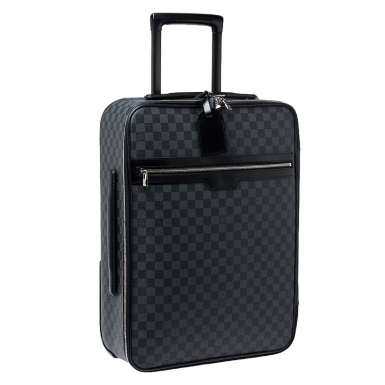 Pre Owned Louis Vuitton Damier Graphite Canvas Pegase 55 Luggage