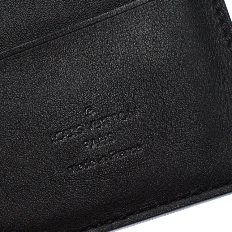 Pre Owned Louis Vuitton Black Damier Infini James Bifold Wallet