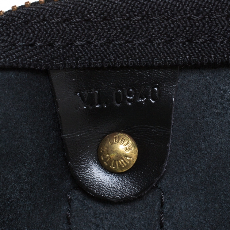 Pre Owned Louis Vuitton Black Epi Leather Keepall 55