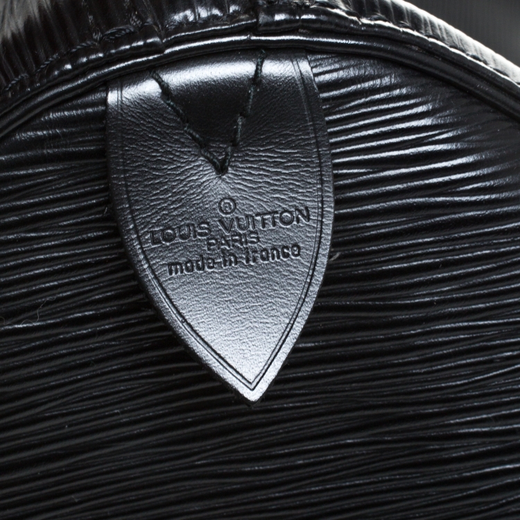 Pre Owned Louis Vuitton Black Epi Leather Keepall 55