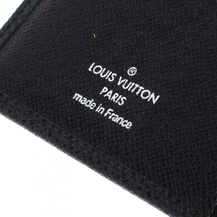 Pre Owned Louis Vuitton Black Tiaga Leather Long Bifold Wallet