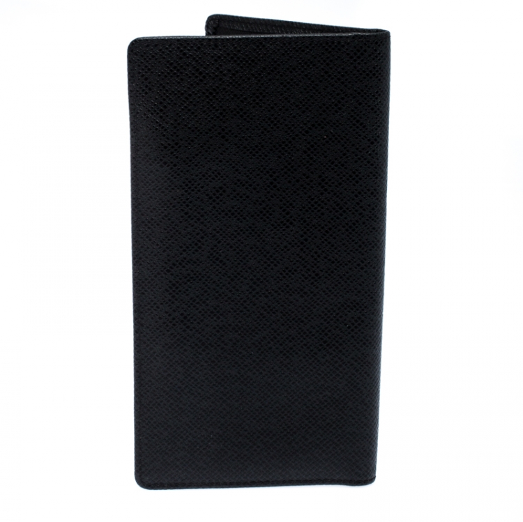 Pre Owned Louis Vuitton Black Tiaga Leather Long Bifold Wallet
