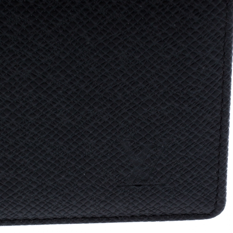Pre Owned Louis Vuitton Black Tiaga Leather Long Bifold Wallet