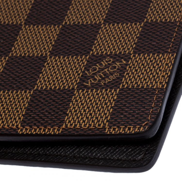 Pre Owned Louis Vuitton Damier Ebene Multiple Wallet