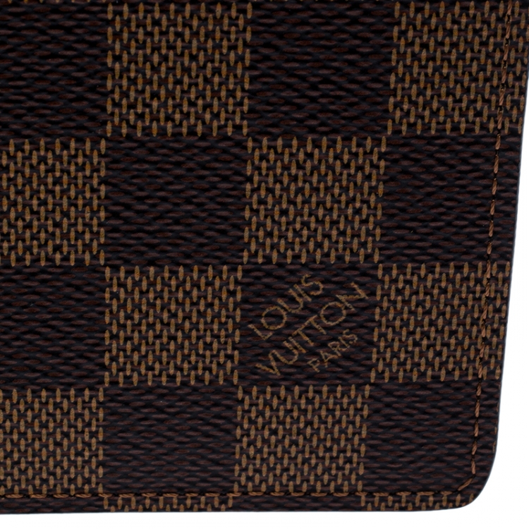Pre Owned Louis Vuitton Damier Ebene Multiple Wallet