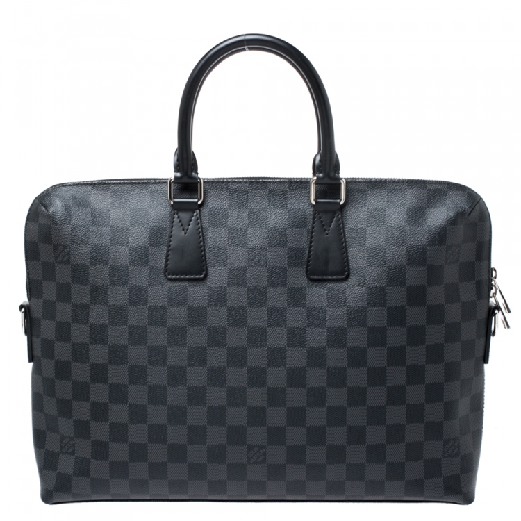 Pre Owned Louis Vuitton Damier Graphite Canvas Porte Documents Jour Messenger Bag