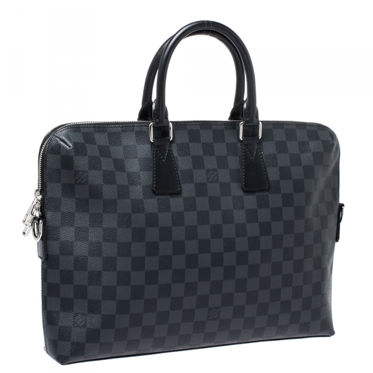 Pre Owned Louis Vuitton Damier Graphite Canvas Porte Documents Jour Messenger Bag