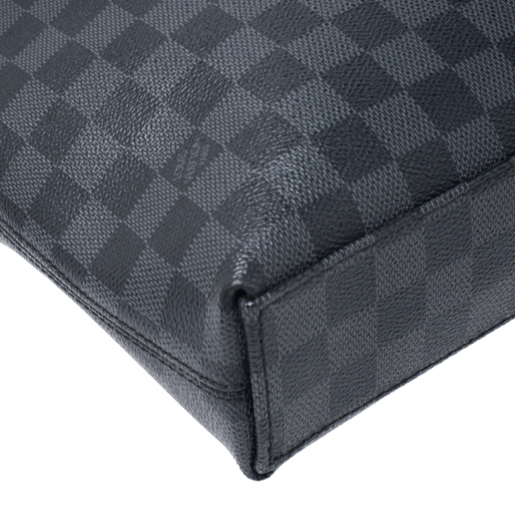 Pre Owned Louis Vuitton Damier Graphite Canvas Porte Documents Jour Messenger Bag