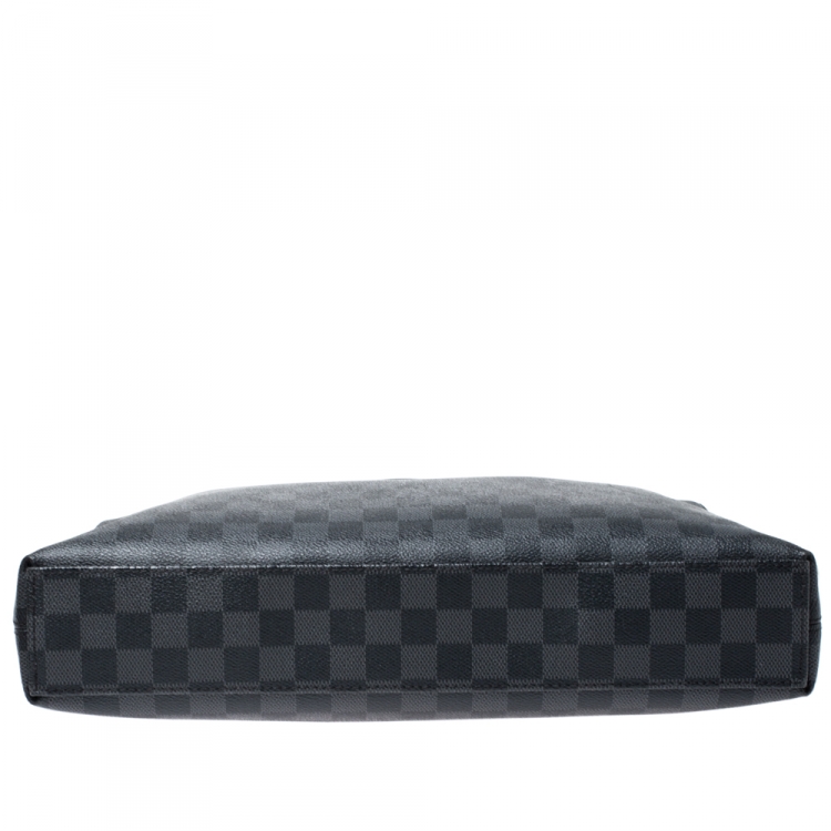 Pre Owned Louis Vuitton Damier Graphite Canvas Porte Documents Jour Messenger Bag